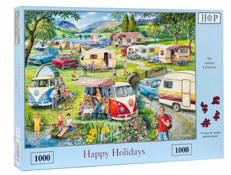 House of Puzzles - Happy Holidays - 1000 Stukjes Nieuw - 2