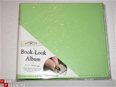 SALE! Book-Look album licht groen 15 cm X 15 cm Karen Foster