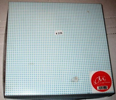 NIEUW scrap album Baby Boy nieuw in kado doos 21 cm X 21 cm - 1