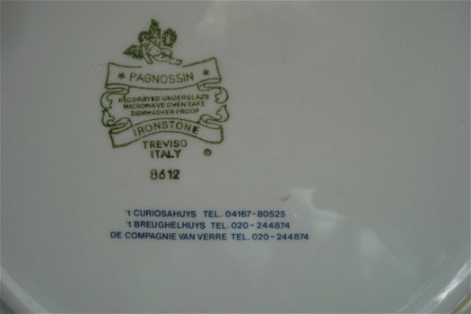bord De Compagnie van Verre 23,5 cm blauw Pagnossin Italy Bieden exclusief verzendkosten van 6,95 Of - 2