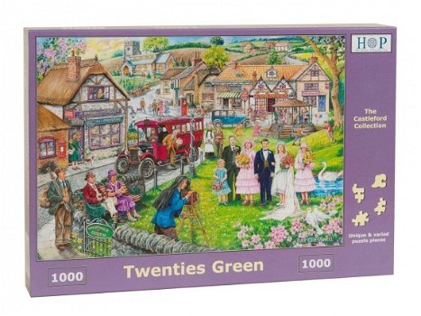 House of Puzzles - Twenties Green - 1000 Stukjes Nieuw - 2