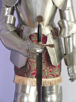 Decoratie Middeleeuws Toernooi Ridder Harnas met vizierhelm - 1