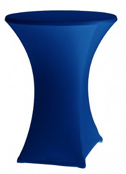 Statafelrok voor statafel 80 tot 85cm kleur blauw - statafelhoes statafelhoezen - 1