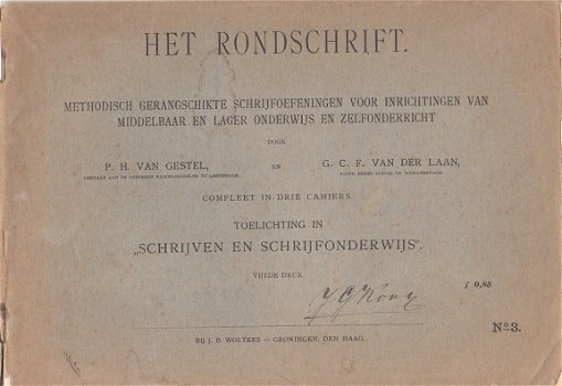 Het rondschrift dl 3 door Van Gestel & Van der Laan - 1