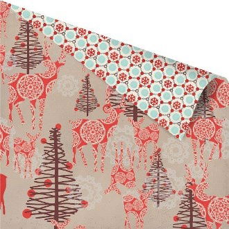 SALE NIEUW dubbelzijdig papier North Country / Red Deer van Bo Bunny - 1