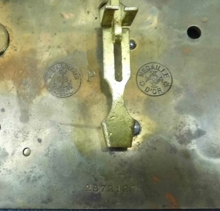 = Uurwerk voor onderdelen = G. Becker P42 = 32351 - Afbeelding 5