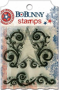 SALE NIEUW Clear stempel set Liberty Star van Bo Bunny - 1