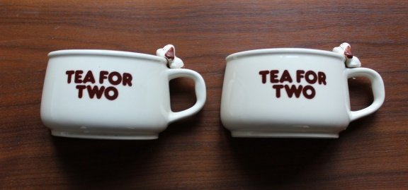 Tea for two setje met hondjes - Afbeelding 2