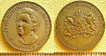 Grote bronzen penning Juliana 1973 - 1 - Thumbnail