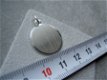 Zilveren graveerhangertje, 18 mm (glad randje) - 2 - Thumbnail