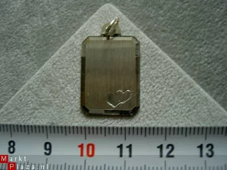 Zilveren graveerplaatje, 20 mm - 1