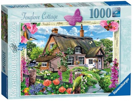 Ravensburger - Foxglove Cottage - 1000 Stukjes Nieuw - 2