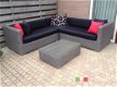 loungeset lounche set tuin terras rond wicker grijs aanbieding. - 1 - Thumbnail