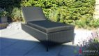 Loungeset lounche ligbed tuin terras zwart wicker nieuw. - 3 - Thumbnail