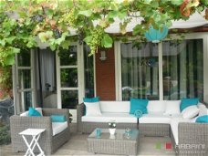 loungeset lounche set tuin terras kunststof riet grijs aanbieding