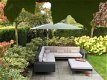 loungeset lounche set tuin terras hoek bank wicker zwart aanbieding. - 3 - Thumbnail