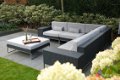 loungeset lounche set tuin terras hoek bank wicker zwart aanbieding. - 4 - Thumbnail