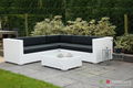 loungeset lounche set tuin terras wit wicker aanbieding. - 1 - Thumbnail