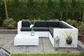 loungeset lounche set tuin terras wit wicker aanbieding. - 3 - Thumbnail