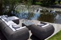 Loungeset lounche set tuin terras kunststof rond wicker grijs aanbieding. - 7 - Thumbnail