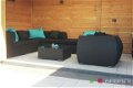 loungeset lounche set tuin terras zwart wicker aanbieding. - 1 - Thumbnail