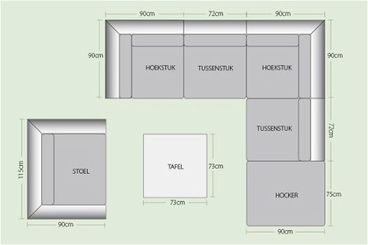 loungeset lounche set tuin terras zwart wicker aanbieding. - 4