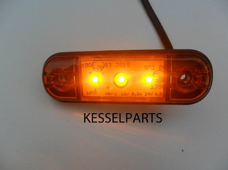 Led contourlicht toplicht rood 3 leds multivolt 12/24V 12 Volt 24 V E-keur - 3