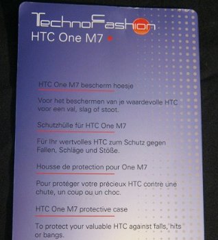 hoesje voor HTC One M7, zgan, wit, afm.binnen 8 x 13.5 cm - 3