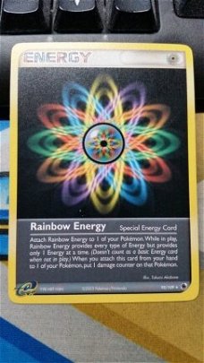 Rainbow Energy  95/109  Rare Ex Ruby & Sapphire