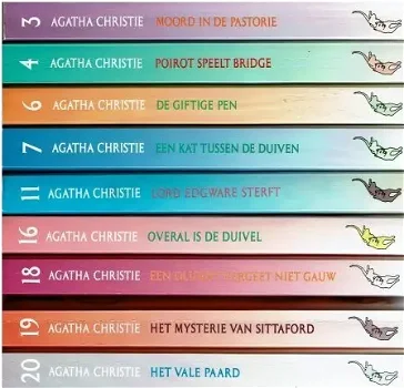 18x Agatha Christie boeken - genummerde pockets - 0