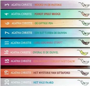 18x Agatha Christie boeken - genummerde pockets - 1