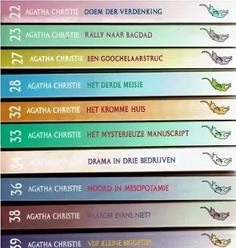 18x Agatha Christie boeken - genummerde pockets - 2