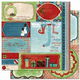 SALE! NIEUW Set Scrapbookpapier + embelishments Blitzen Winter / Kerst van Bo Bunny - 7 - Thumbnail