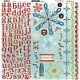 SALE! NIEUW Set Scrapbookpapier + embelishments Blitzen Winter / Kerst van Bo Bunny. - 3 - Thumbnail