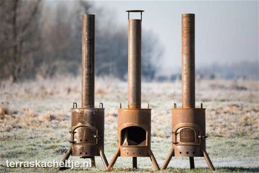 Terraskachel/Tuinhaard nieuw model 'Vet Heet' - 3