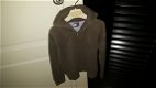 Tommy Hilfiger taupe tricot schippers trui met rits maat 128 - 4 - Thumbnail