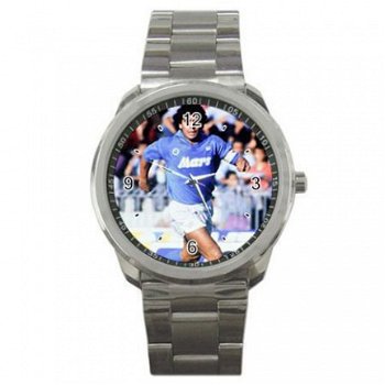 Napoli/Diego Maradona Stainless Steel Horloge - 1