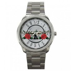 Guns N' Roses "Silver" Stainless Steel Horloge