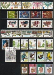 Engeland Jaargang 1980 in speciale map postfris,