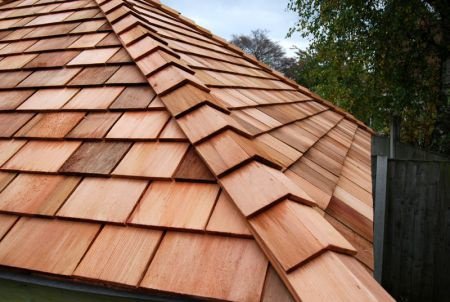 red cedar houten shingles, dakspanen, leien - 4