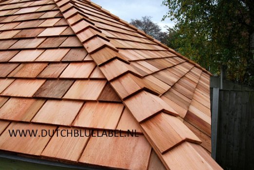 red cedar shingles voor daken en gevels, red cedar dakbedekking - 8