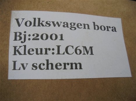 VW Bora 1998/2005 Spatbord Links en Rechtsvoor Kleur LC6M - 3