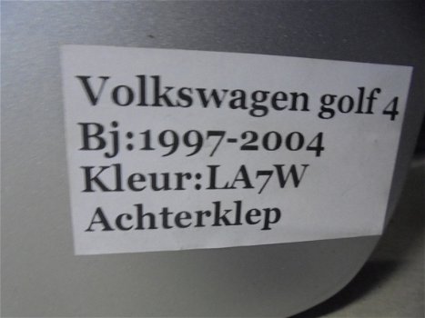 VW Golf 4 1997/2004 Achterklep Kleurcode LA7W - 4