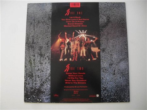 LP - BON JOVI - Slippery when wet - 2