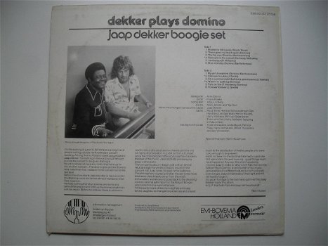 LP - Jaap DEKKER Boogie set - Dekker plays Domino - 2