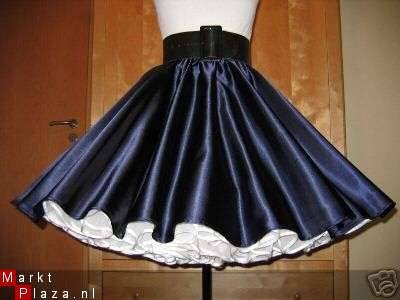 Mooie witte square line dance petticoat cirkelrok - 1