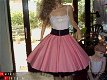 Mooie witte square line dance petticoat cirkelrok - 1 - Thumbnail