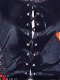 Gotische zwarte buikvrije Velours snoertop 1365 - 1 - Thumbnail