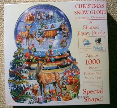 SunsOut - Christmas Snow Globe - 1000 Stukjes Nieuw - 2