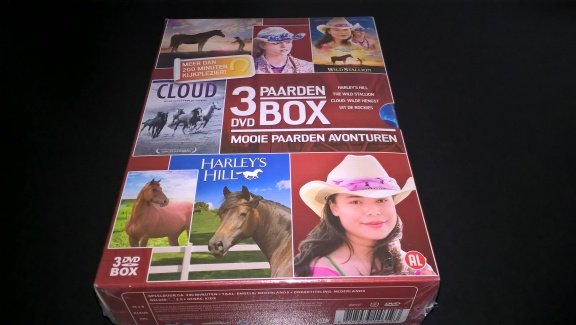 Paarden 3 dvdbox Harley's hill cloud wild stallion nieuw en geseald - nr. 1